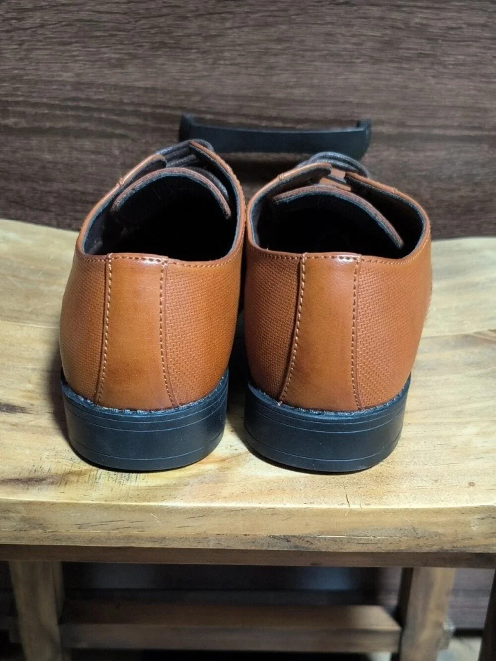Bruno Marc Men's Cognac Lace-Up Derbys